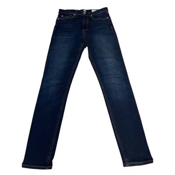 Rag & Bone Nina (Carmen) High‑Rise Ankle Skinny Jeans – Dark Wash – Size‎ 25 - Picture 1 of 7